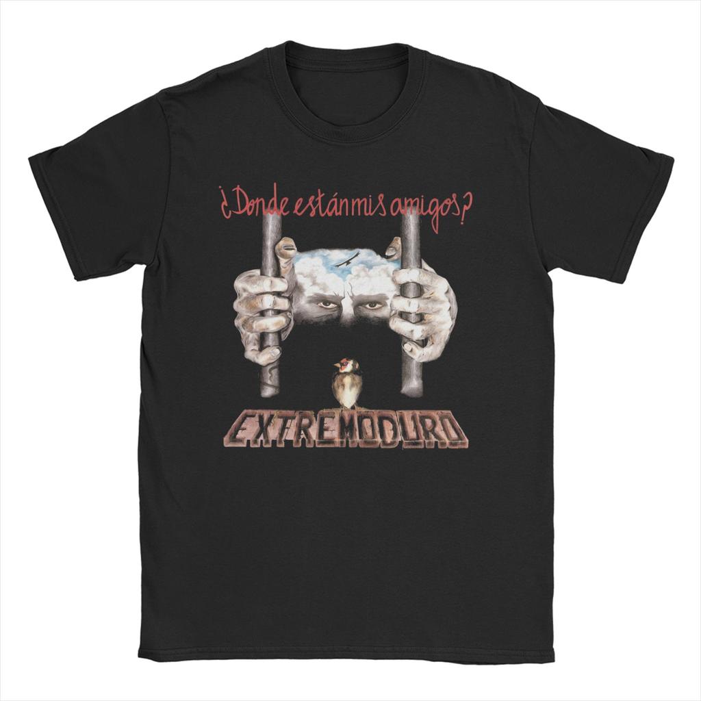Extremoduro TShirt Unisex WOMEN Spanish Hard Rock Vintage Cotton Tee Shirt Crew Neck Short Sleeve T Shirt Big Size Clothing