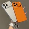 Роскошный Матовый Жесткий Акриловый Бронированный Чехол для iPhone 17 Air 16 15 14 13 Pro Max 17pro Однотонный Защитный Чехол-Бампер