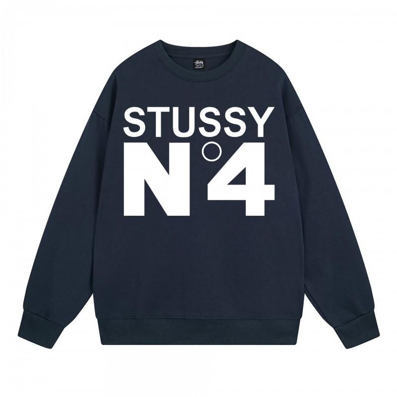 Свитшот Stu Streetwear Tour Edition с принтом букв, круглый вырез, мужской, свободный крой, хлопок, для повседневной носки