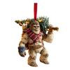 1/5Pcs Acrylic Sasquatch Hanging Decoration Home Office Christmas Tree Hanging 2D Flat Savage Wild