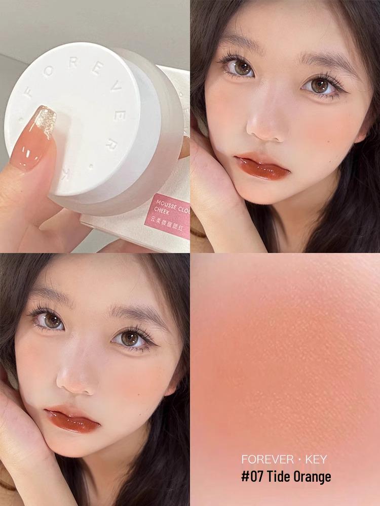 Foreverkey Расширяющийся румяна и тинт для губ 4г: Кремовые румяна и тинт для губ двойного назначения