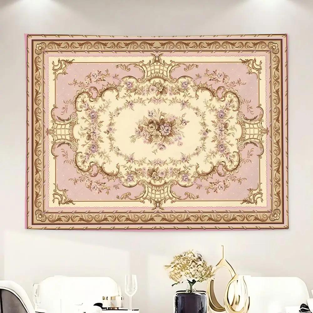 Gorgeous Classic Retro P-Persian Carpet Style Tapestry Washable Soft Tapestry Wall Art Decor for Living Home Room Bedroom