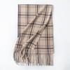 New Korean Style Sweet and Warm Faux Cashmere Scarf Checkered Student Couple Winter Thickened Warm Scarf