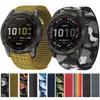 26 20 22 мм нейлоновый ремешок для часов Garmin Fenix 7X 6X Pro 7 7S 6 6S 5X 5 5S Plus/Venu 2 Plus с быстросохнущим ремешком на липучке