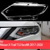Автомобильная крышка фары, колпаки фар, корпус абажура, оболочка лампы, стеклянная линза для Nissan X-Trail T32 рестайлинг 2017 2018 2019 2020