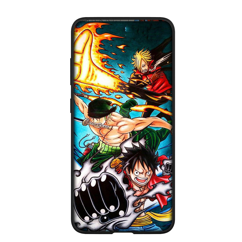 Phone Case for Samsung Galaxy S25 S24 S23 iPhone 16 15 Xiaomi Redmi Note 14 13 12 16E 8 X 11 Pro Max XR OPPO Moto Huawei Cartoon Luffy One Piece Cover