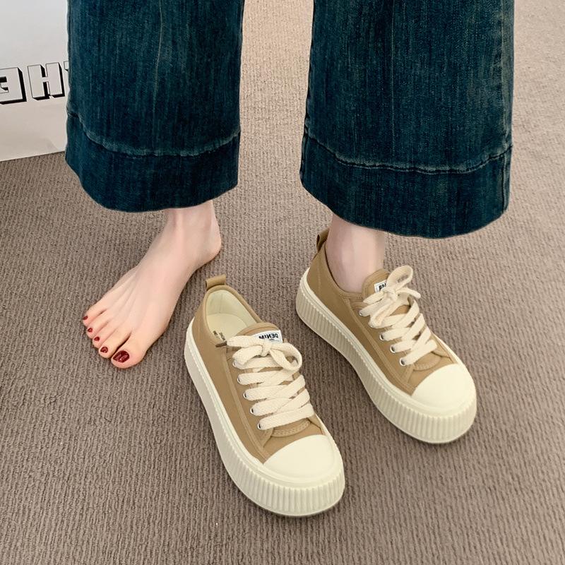Женские летние повседневные кроссовки на толстой подошве, универсальная студенческая спортивная обувь