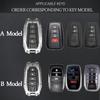 Heavy Metal Key Fob Cover Case Protector For Toyota,Car Key Case Full Protection Key Holder Fit For - Highlander Corolla Prius 2018-2024 RAV4 Camry