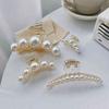 Fashion Elegant Pearl Hair Claws Women Hairpin Barrette Hair Accessories Girls Hair Crab Hairgrips Ornament