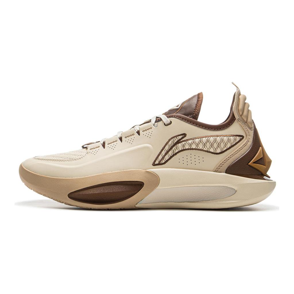 Li Ning JB3 Покрытие Защита от заваливания Низкие Баскетбольные кроссовки Мужские Песочно-гравийный серый ABAU107-3