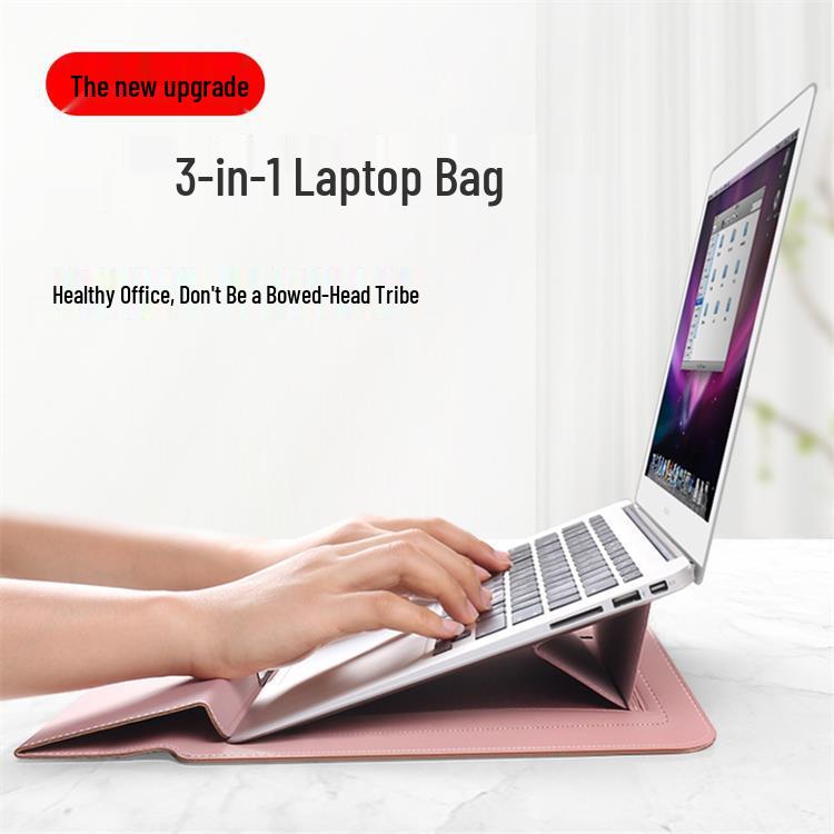 Multi-Functional Stand Bag: Fits 13.6 MacBook & 16 Lenovo/Huawei Laptops, 2025 Model-Compatible