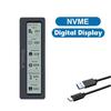 Корпус M.2 NVME/NGFF с двумя протоколами SSD и дисплеем USB-адаптер типа C SSD для NVME PCIE NGFF SATA SSD Disk Box
