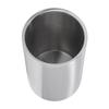 Wine Bucket Slim Straight Shape Silver Double Stainless Steel Contemporary Style Wine Bottle Cooler