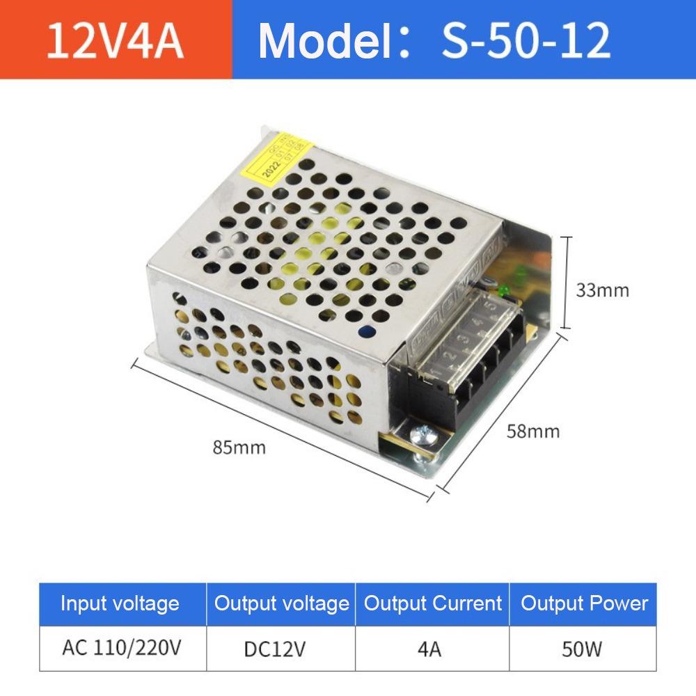 AC110V 220V К DC12V Импульсный источник питания 1A 2A 3A 4A 5A 10A 15A 20A Металлический корпус Трансформатор для освещения Источник питания Адаптер