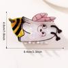 Adorable Bee Ghost Shark Claw Clip - Fun & Cute Hair Accessory for Women (Halloween Edition)