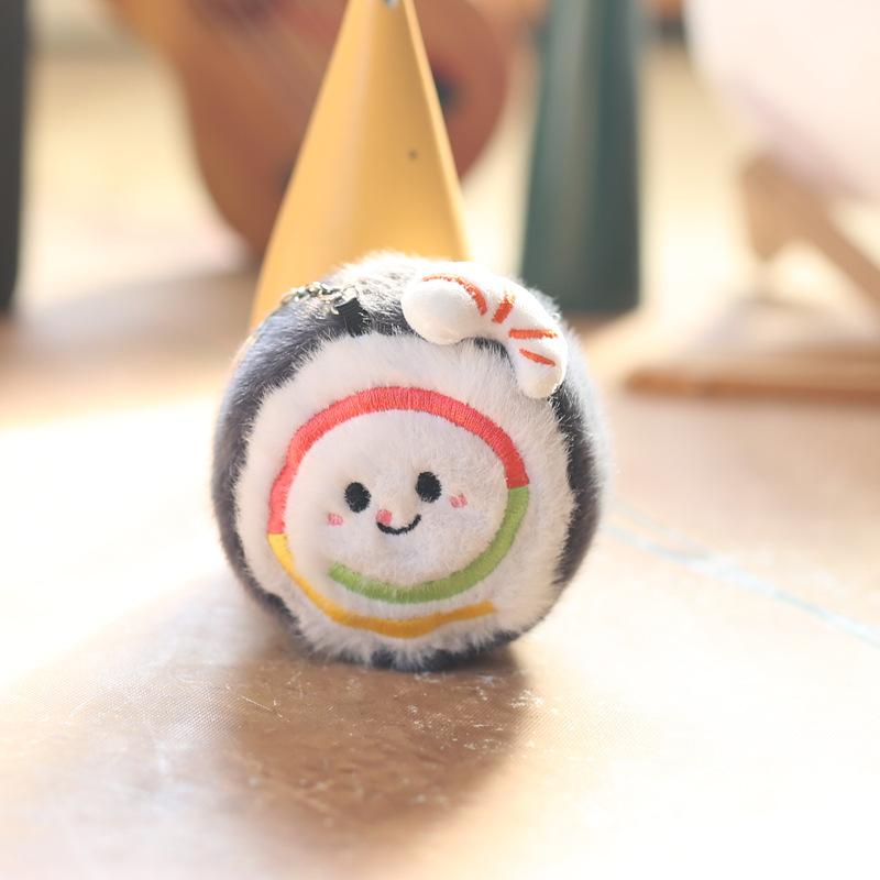 Милый милый гамбургер маленькая подвеска плюшевые игрушки кукла суши картофель фри хлеб круассан сумка подвесное украшение брелок