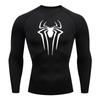 Мужские компрессионные футболки с длинным рукавом Spider для спортзала, тренировок, защиты от раздражения, базовые слои, спортивные быстросохнущие футболки, топы