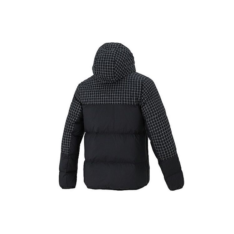 Nike Лоскутная спортивная теплая куртка-пуховик с капюшоном, мужская верхняя одежда, черная DD6964-010