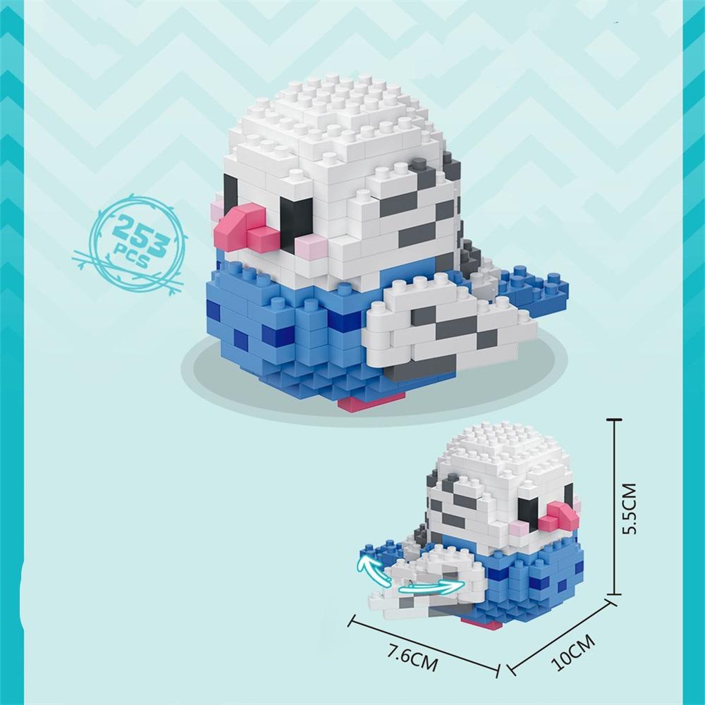 3D Птица Микрочастицы Строительные блоки Сделай сам Попугай Мини Алмазный Строительный блок