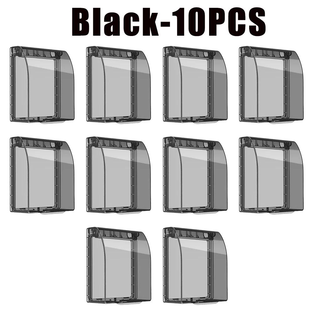 Настенная розетка типа 86 Водонепроницаемый корпус Прозрачная крышка для выключателя Бытовая защита электрической розетки Аксессуары