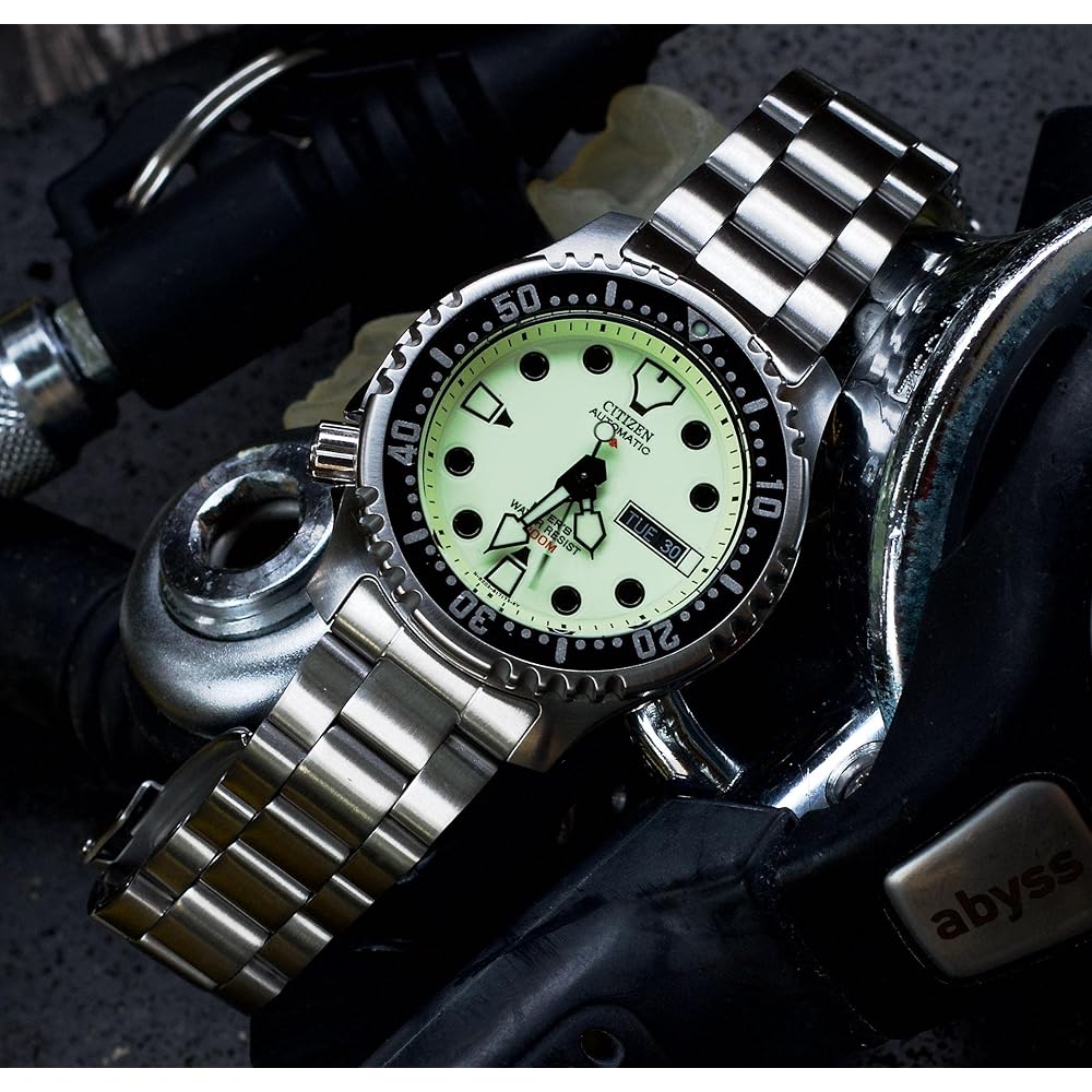 Мужские автоматические дайверские часы Citizen Promaster NY0040-50W, водонепроницаемость 200 м, нержавеющая сталь, люминесцентные