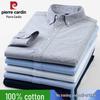 Pierre Cardin Мужская рубашка Оксфорд из чистого хлопка