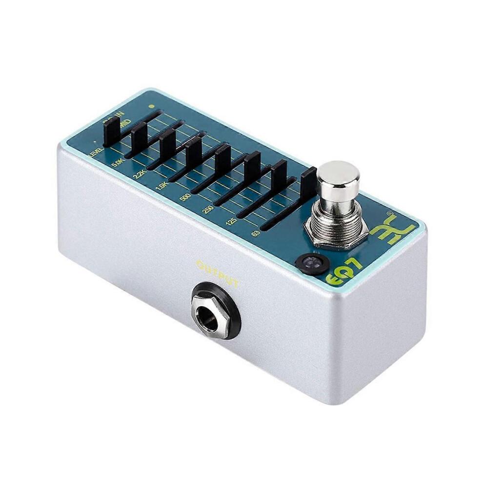 EX EQ7 Guitar Effect Pedal 7-Band EQ Full Metal Shell True Bypass Phase Guitar Pedal Guitar Accessories