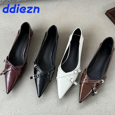 Мода Женщины Низкий Каблук Туфли Лодочки Шлепанцы Клинья Обувь Платье Женская Мелкая Мода Острый Носок Женские Туфли на Каблуке Весна Осень