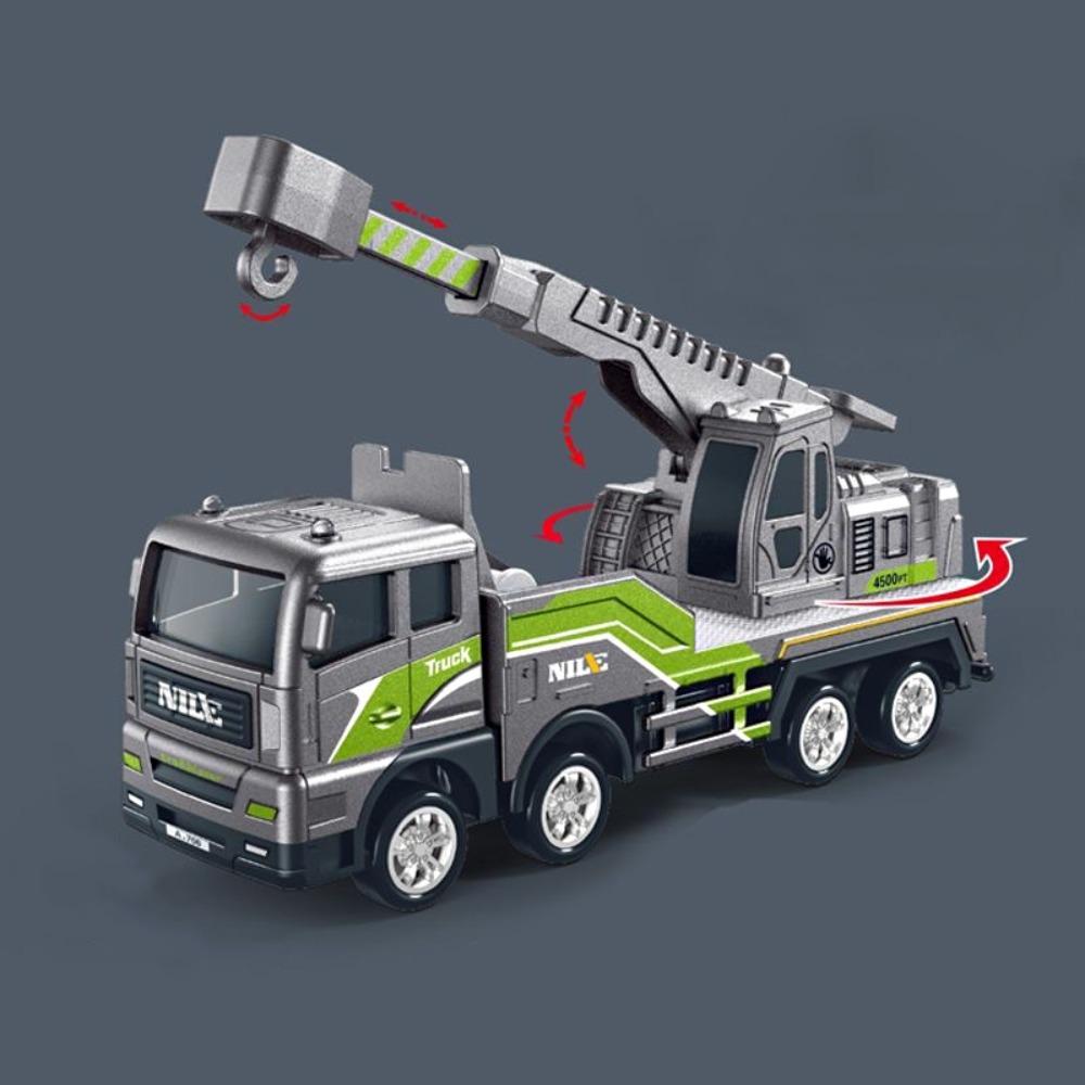 Цинк цинковый сплав литой кран грузовик игрушки моделирование транспортное средство экскаватор инженерия модель автомобиля дети студент