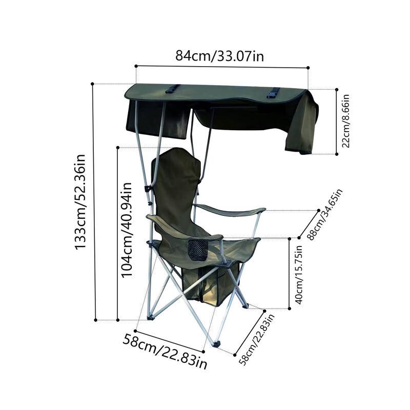 UOSUUOSU Multi-functional Outdoor Folding Chair with Storage Bag