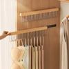 8/12 Hooks Retractable Wood Clothes Hanger Multi-functional Bra Storage Hanger Wall-mounted Wardrobe Hanger Clothes Organizer