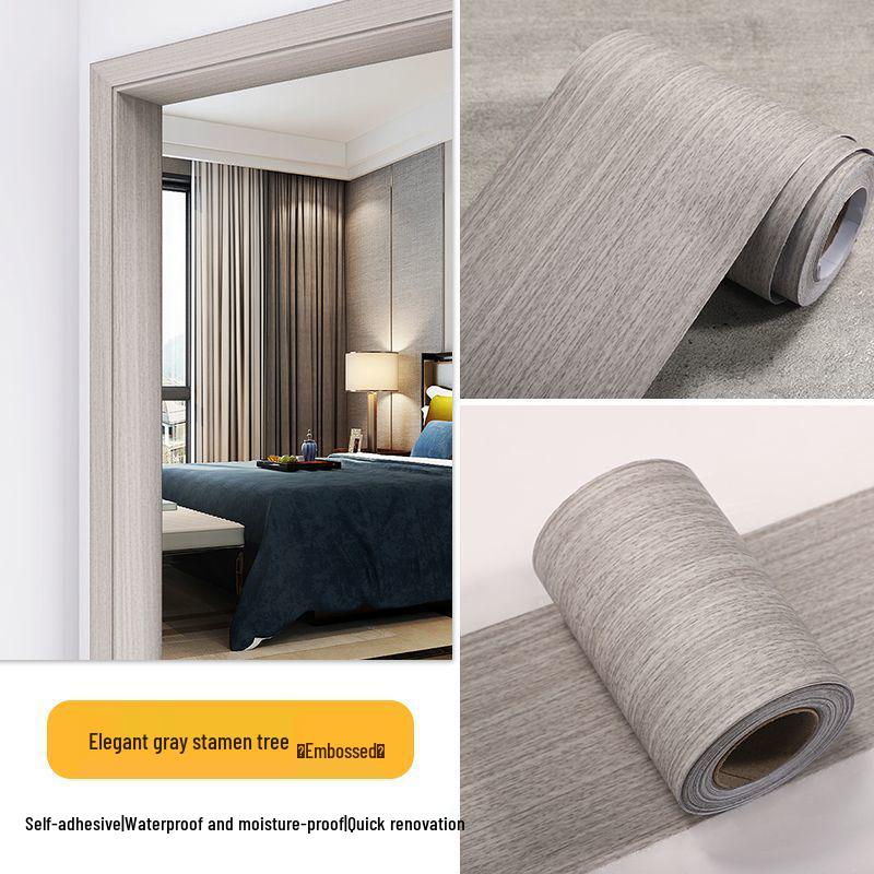 Самоклеящаяся отделочная полоса для ремонта дверной коробки с текстурой дерева