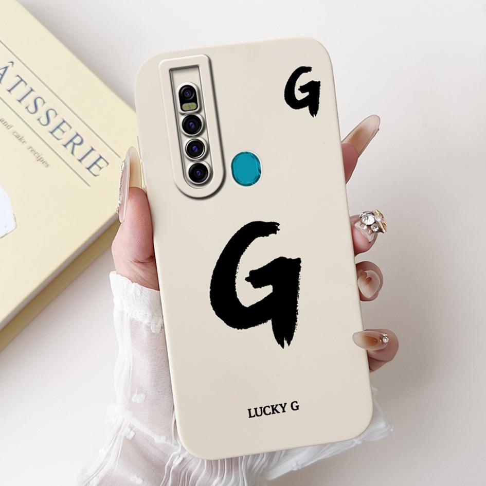 For Tecno Camon 15 Pro Case CD8 Luxury A Z Initial Letters Soft Silicone Bumper For Tecno Camon 15 Premier Camon15 Air CD6 Shell
