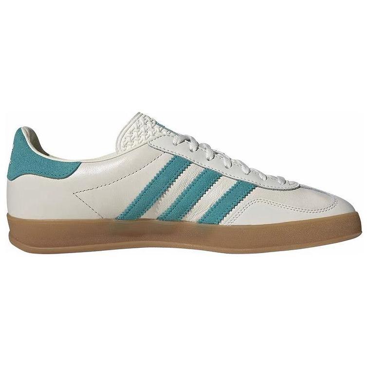 adidas Gazelle Indoor Chalk Бирюзовые кроссовки унисекс Крем-мелово-белая обувь-белая JI2583