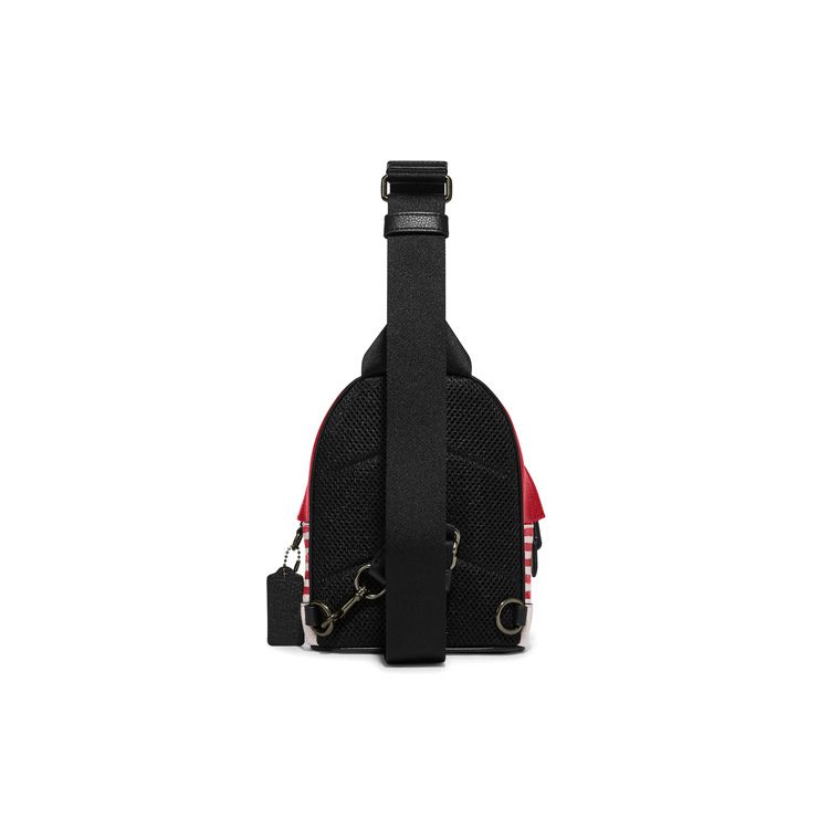 Coach X Disney X Keith Haring Collaboration West 15 Mickey Mouse Zipper Closure Pebble Leather Backpack Crossbody Mini Unisex Backpack C6910-QBTJG