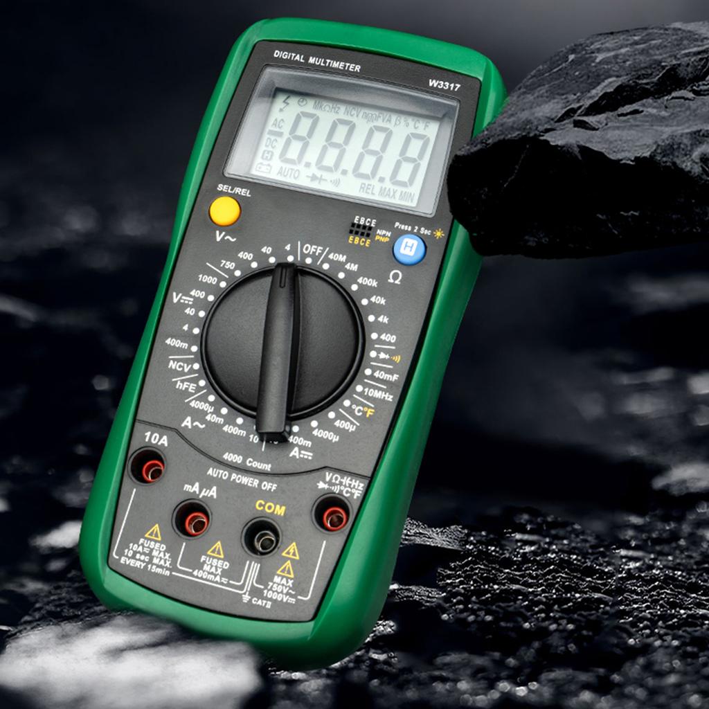 Вольт Ампер Конденсатор Диод Триод NCV Гц Тестер С Подсветкой Мультиметр с Функцией Удержания Данных Автоотключением Индикацией Низкого Заряда Батареи