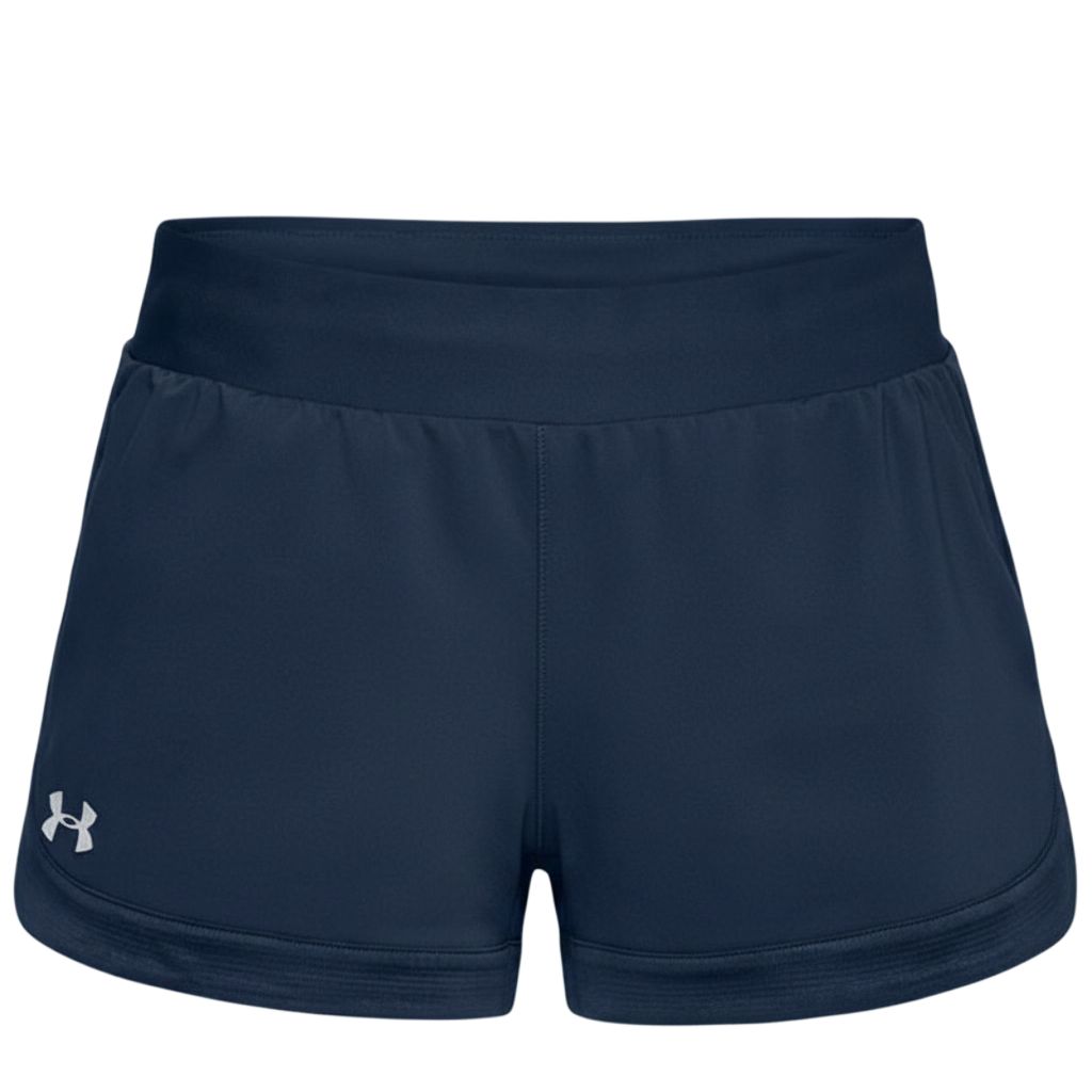Under Armour Шорты женские повседневные с эластичной талией, простые, удобные, с карманом для скорости 1319509-408