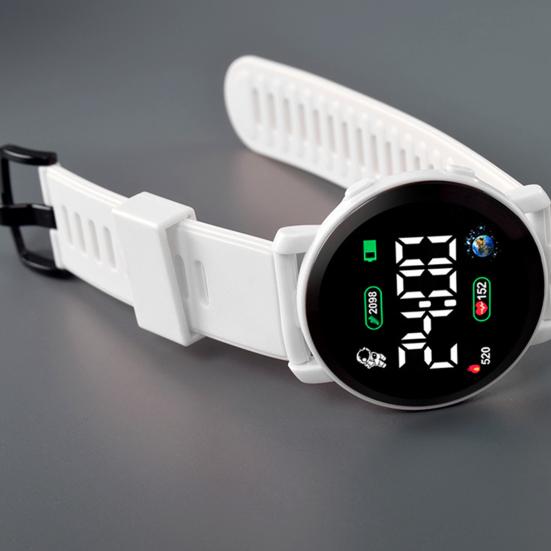 Детские светодиодные цифровые часы с автоматической датой, неделей, водонепроницаемые, с календарем, спортивные наручные часы для мальчиков