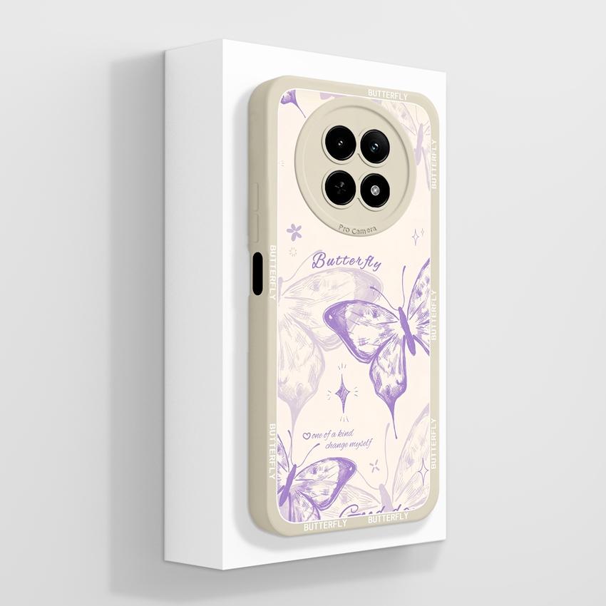 Чехол для Oppo Realme 12 13 14 P1 P2 Pro 14T 12X Сумки для телефона Милые узоры с медвежьими лапками Жидкий силикон Улучшенный пыленепроницаемый защитный чехол для корпуса Oppo