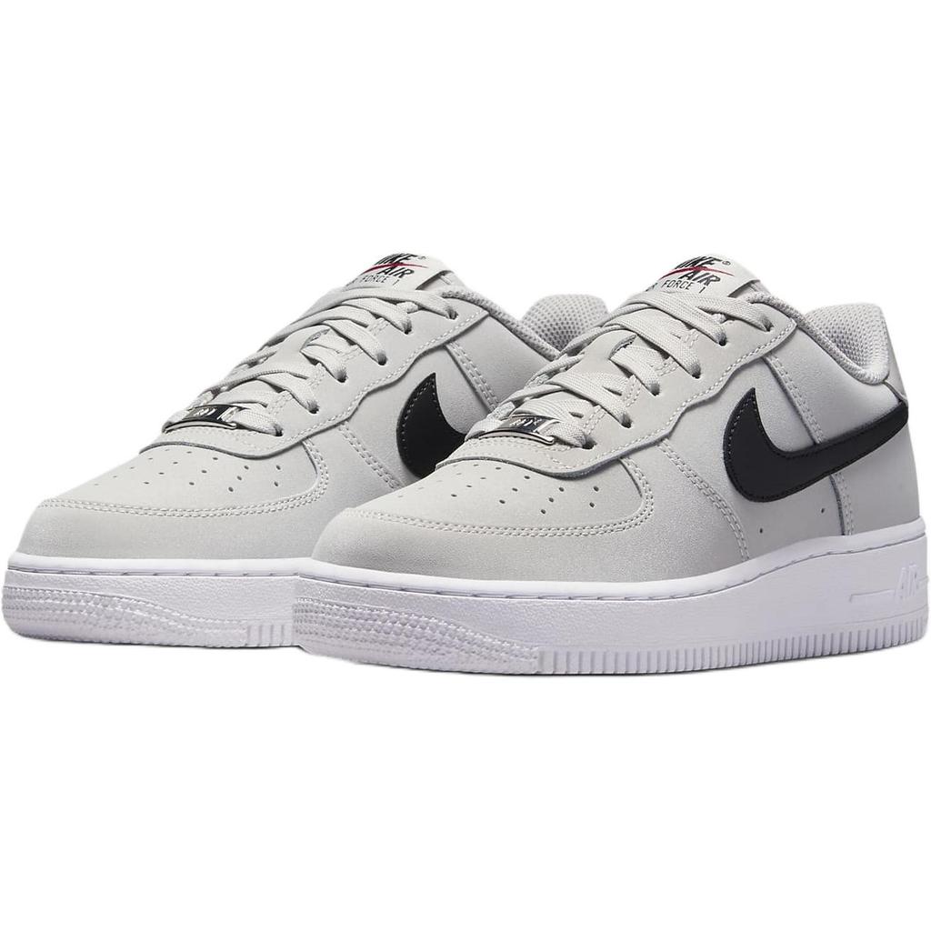 Nike Кроссовки Air Force 1 LV8 GS Light Iron Ore черные детские серо-белые FZ1021-001