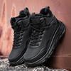 Large Size Outdoor Hiking Boots Men Women Non Slip Lace Up Climbing Winter Black Warm Fur Sneakers Size 48 Trekking Hiking Shoe