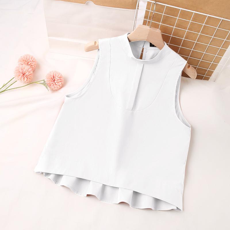 VONDA Summer Sleeveless Splicing Ruffled Tops