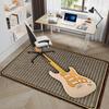 1Pc Electric guitar theme Printed circular carpet, home door mat, outdoor travel protection carpet A4