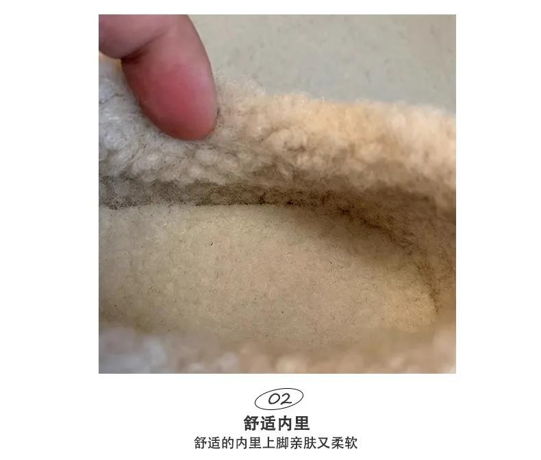 Мода 2025 Женские Зимние Повседневные Ботинки Новые Мокасины Мягкая Платформа Нескользящие Лоферы Модные Теплые Плюшевые Слипоны Женские Хлопковые Ботинки Boken