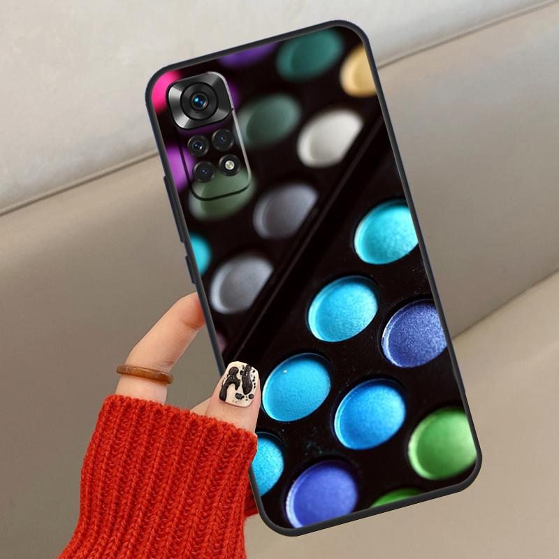 Кейс-палетка теней для макияжа для Xiaomi Redmi Note 14 13 12 10 11 15 Pro Plus Чехол для Redmi 15 15C 13C 10C 12C 14C