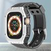 Чехол+Ремешок для Apple Watch Band Ultra 2 49 мм Комплект для модификации Чехол из ТПУ Спортивный резиновый ремешок для Iwatch Series Ultra 49 мм Браслет