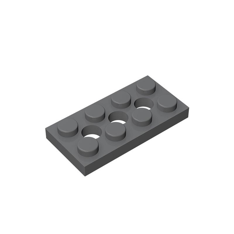 MOC 10 ШТ. Пластина 3709 2x4 С 3 Отверстиями Набор Строительных Блоков Высокотехнологичная Плата Кирпичики Образовательная Частичная Игрушка Подарок Ребенку на День Рождения