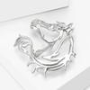 Hollow Out Horse Brooches Metal Horse Head Brooches Unisex Brooch Pins  New Year Gift