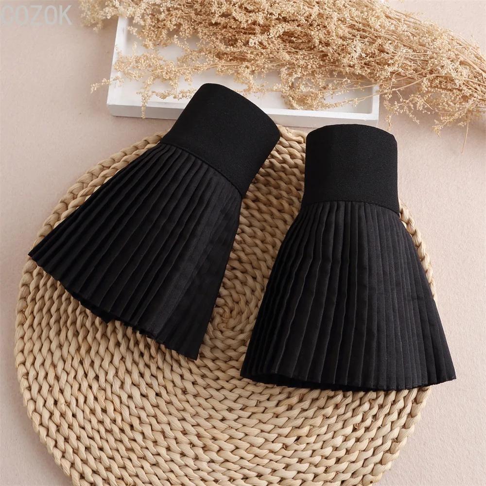 DIY Detachable Cuffs Cuff Extension Embroidery Lace Daisy Fake Sleeves Elastic Wild Wrist Pleated Organ Lolita Fake Sleeves