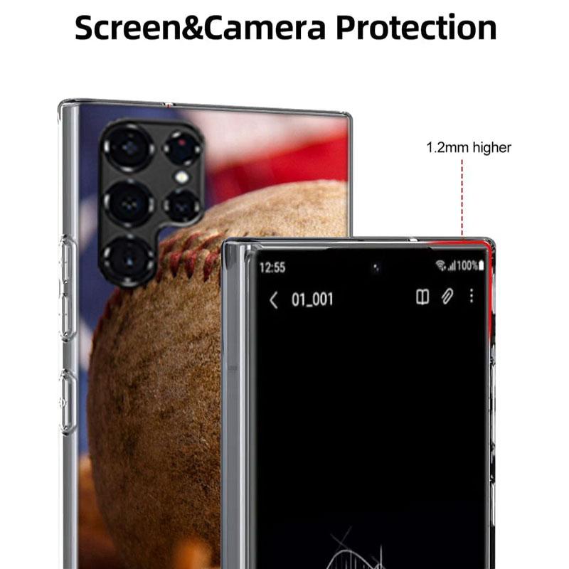 Baseball Cases Phone Case for Samsung Galaxy S26 Ultra S25 Edge S24 S23 FE S21 Plus S20 S22 Cover TPU Capa Shell Shockproof Patt
